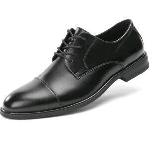 Mens Classic Dress Oxfords Wingtip Prince Modern Formal Lace Up Shoes Round 10.5